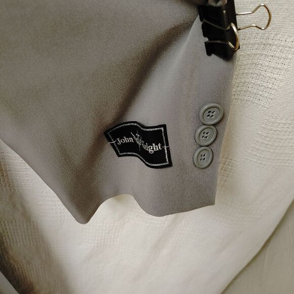 MEN'S JOHN KNIGHT 100% MICROFIBER FULL LENGTH DUSTER TOP COAT. JK-3 GREY. - Picture 5 of 11